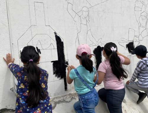 Taller de mural artístico sobre los herreros de Javier Loyola/Chuquipata