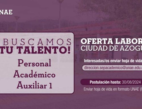 Oferta laboral Personal Académico Auxiliar 1