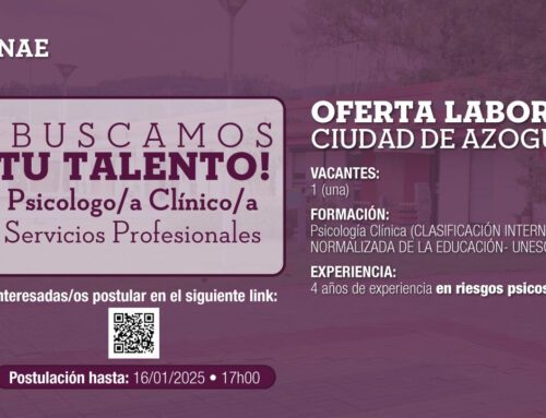 Oferta laboral Servicios Profesionales Psicólogo Clínico