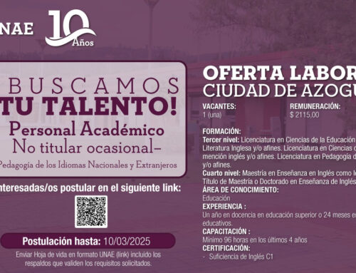 Oferta Laboral Personal Académico No Titular Ocasional