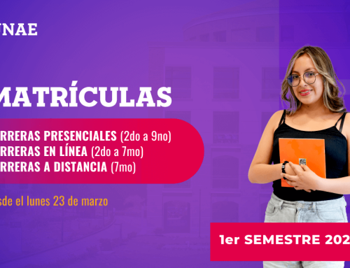 Período de Matrículas IS2026-Presencial, en línea y a distancia