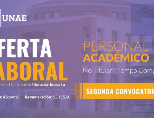 Segunda Convocatoria Oferta Laboral Personal Académico No titular