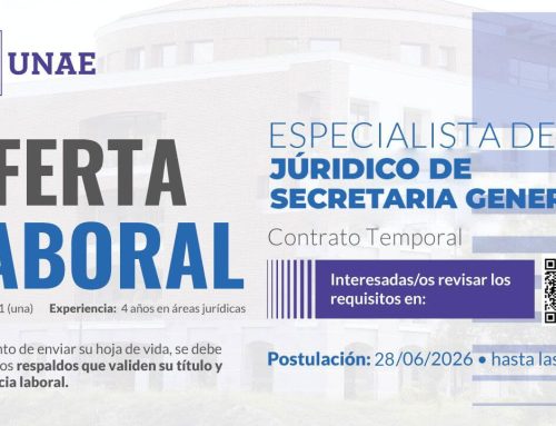 Oferta Laboral Especialista de Jurídico de Secretaría General