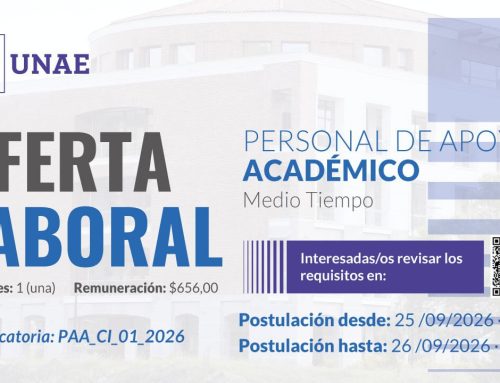 Convocatoria para Proceso de Selección de Personal de Apoyo Académico No Titular Ocasional