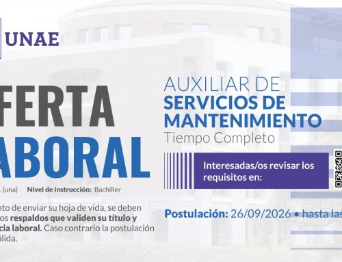 Oferta Laboral Auxiliar de Servicio de Mantenimiento